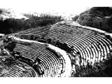 The wonderfully preserved Graeco-Roman theatre at Amman. Amman, formerly capital of the Ammonites (Rabbath-Amman) conquered by David, has been rebuilt on the Greek plan by Ptolemy Philadelphus.